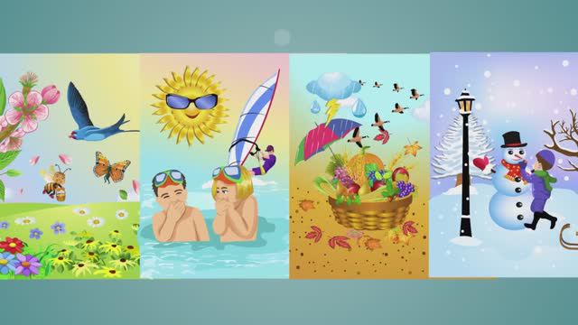 The Four Seasons Of The Year Vocabulary