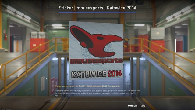 Стоит ли инвестировать в наклейки Katowice 2014? Sticker | Mousesports | Katowice 2014.