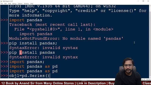 Informatics Practices Class 12 | Python Pandas | Series Object | Day 01 смотреть онлайн