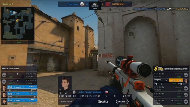 BRUTE vs ENTERPRISE | 1. Kolo Sazka eLeague смотреть онлайн