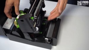 Замена | Установка ленты принтера этикеток Tsc te310. Настройка печати.