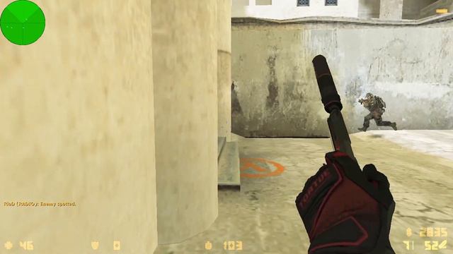 Counter-strike 1.6 Global Offensive, Map: De_Dust1Go as CT-Team смотреть онлайн