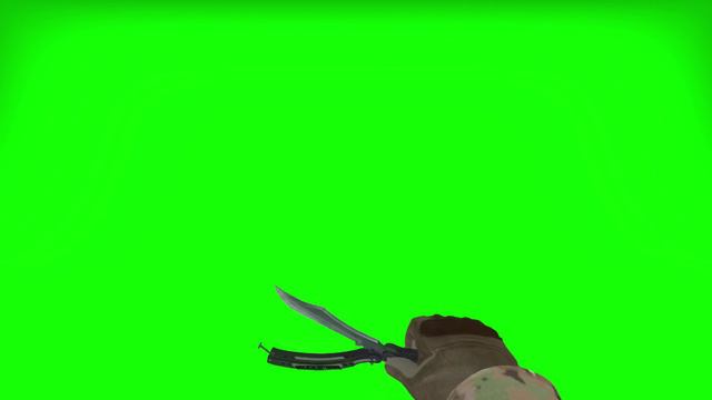 CS:GO Butterfly Knife Green Screen смотреть онлайн