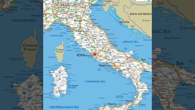Mapa De Italia Map Of Italy