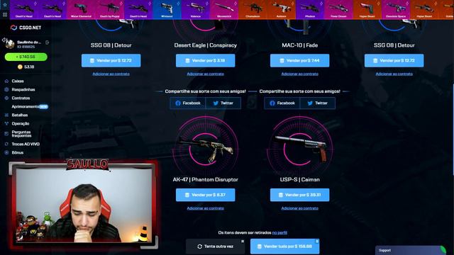 Ganhei a SKIN mais CARA da minha HISTÓRIA no CSGO.Net! (+R$10.000,00 🤑😱) смотреть онлайн