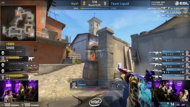 CS:GO - Na'Vi vs. Liquid [Inferno] - Swiss Round 1 - ESL One Cologne 2017 смотреть онлайн