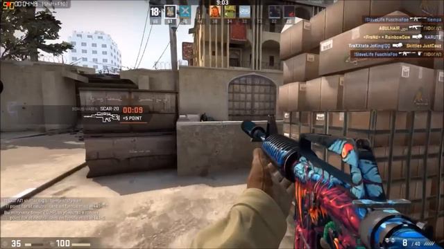CS:GO M4A1-S Hyper Beast Gameplay (Battle-Scarred) смотреть онлайн
