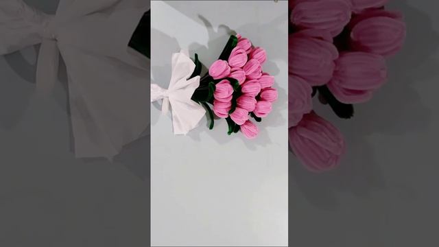 Видеоинструкция по сборке букета из розовых тюльпанов смотреть онлайн