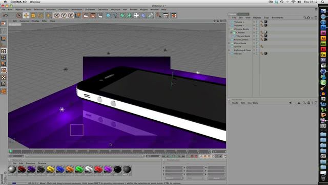 Modeling iPhone 4 | Cinema 4D SpeedArt смотреть онлайн