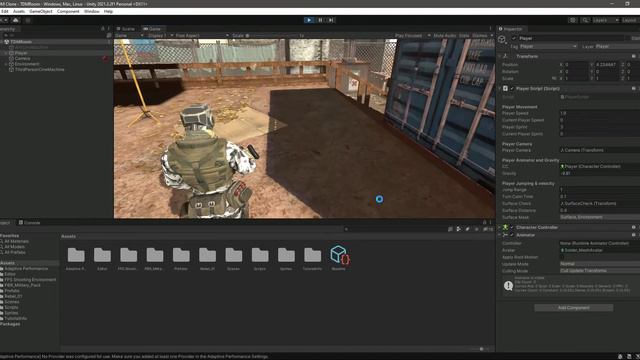 Unity 3D Player Sprint Sensitivity Tutorial | iOS Android Counter Strike 3d Game Development Course смотреть онлайн
