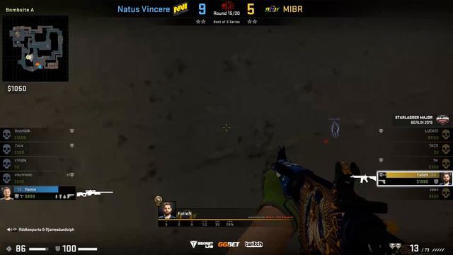 Starladder Berlin 2019 CS:GO | Legends Stage Round 4 Elimin Match 2 (1/3) | MiBR vs Natus Vincere смотреть онлайн