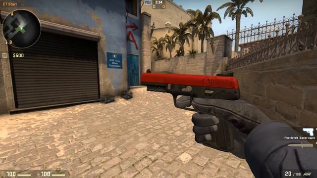 CSGO Five-SeveN | Candy Apple (Factory New) смотреть онлайн
