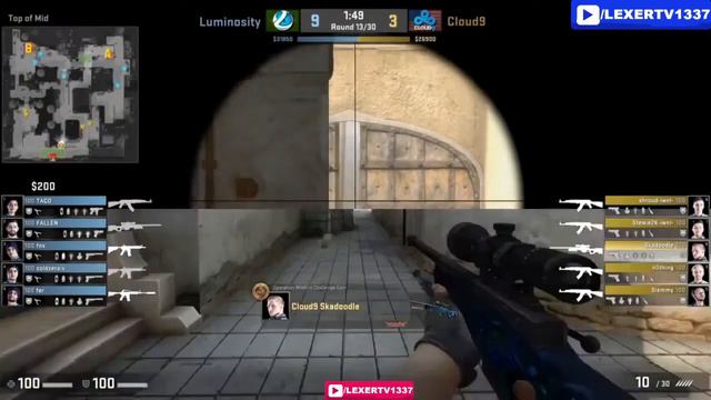 Cloud9 vs Luminosity [Map 1 BO1] ELEAGUE Season 1 смотреть онлайн