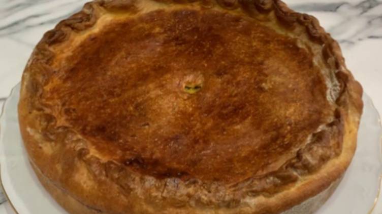 Пирог с картошкой и грибами.