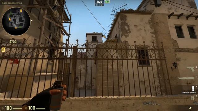 CS:GO Mirage - Дым с респы Т в люльку смотреть онлайн