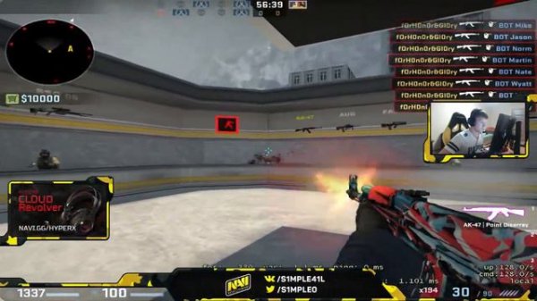 S1mple aim training | Симпл тренирует аим