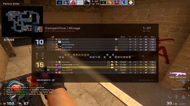 Repleka - faceit - mirage - ak47 - entry - clip -win смотреть онлайн