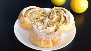 Булочки из слоеного теста с Яблоками к ЧАЮ