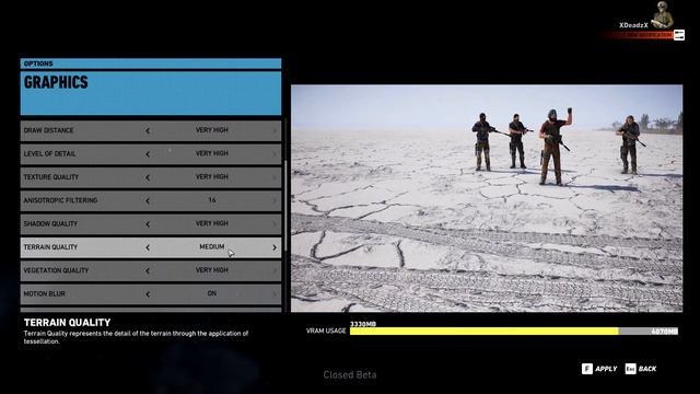 Ghost Recon Wildlands Settings Menu (PC) смотреть онлайн