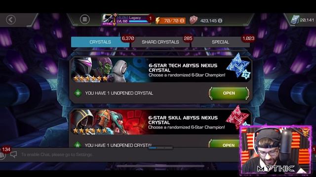 CEO WHALING! MASSIVE CYBER CRYSTAL OPENING! ABYSS NEXUS OF EVERY CLASS!! - Marvel Contest Champions смотреть онлайн