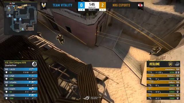 ZYWOO EPIC CLUTCH!! - NRG vs Vitality - ESL One Cologne 2019 - CS:GO смотреть онлайн
