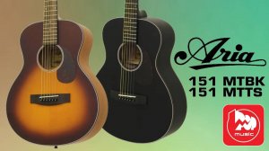 Акустическая гитара Aria-151. Уменьшенный корпус, но объемный звук