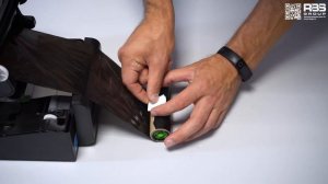 Установка риббона в TSC 310. Красящая лента для термотрансферного принтера этикеток TSC TE310