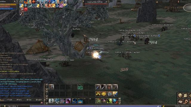 Lineage 2 Spellhowler - 1 Hour of Monster Annihilation with Hurricane Skill смотреть онлайн