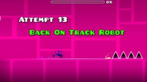 прохожу второй уровень геометрия даш на РОБОТЕ