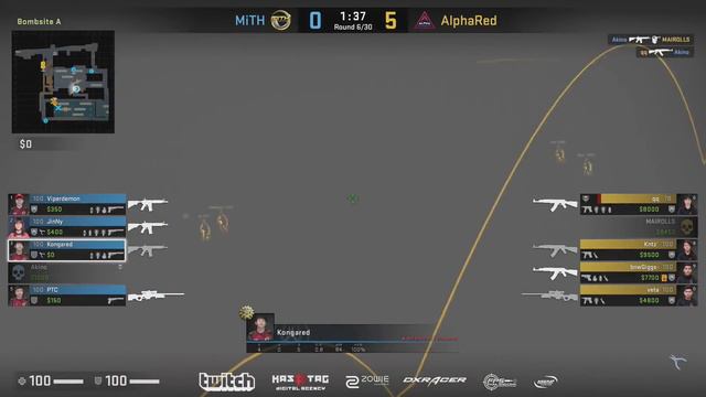 CS:GO Pro League Season#5 Alpha Red vs. MiTH (Part : 1) смотреть онлайн
