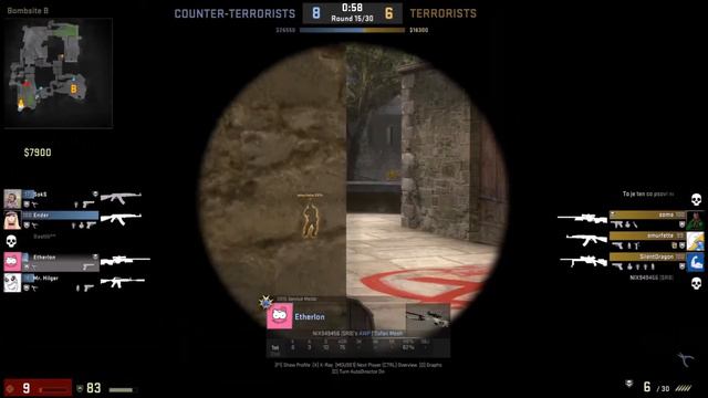 CSGO Sick AWP Jumpshot on Cobblestone смотреть онлайн