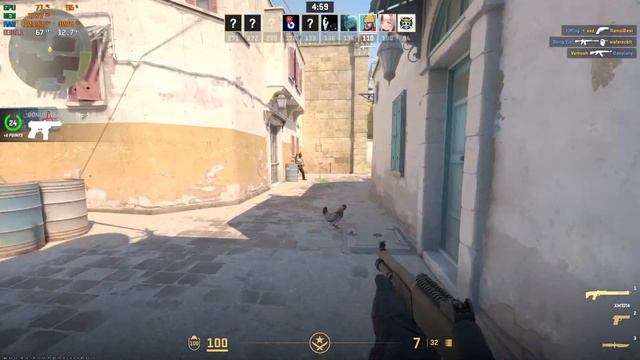 Counter Strike 2 | Map Dust II : GTX 1650 4GB + I5 7400T ( 2560 X 1440 High Graphics )