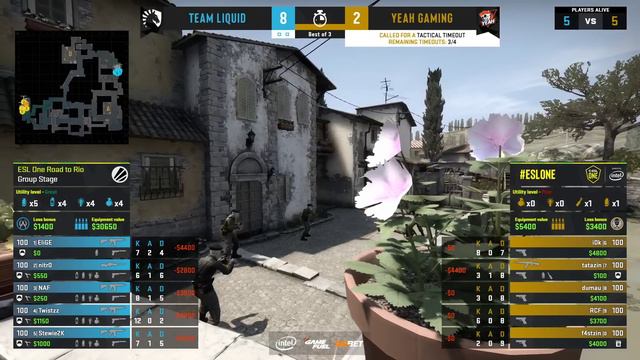 CS:GO - Team Liquid vs. Yeah Gaming [Inferno] Map 1 - ESL One Road to Rio - Group B - NA смотреть онлайн
