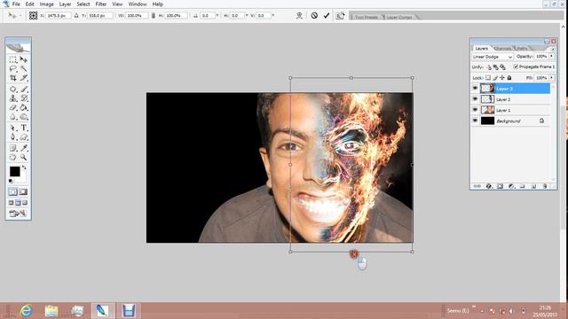 fire face and terminator fx at photosop cs2 смотреть онлайн