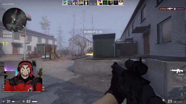 a nice warmup in insertion II : play csgo with professor смотреть онлайн
