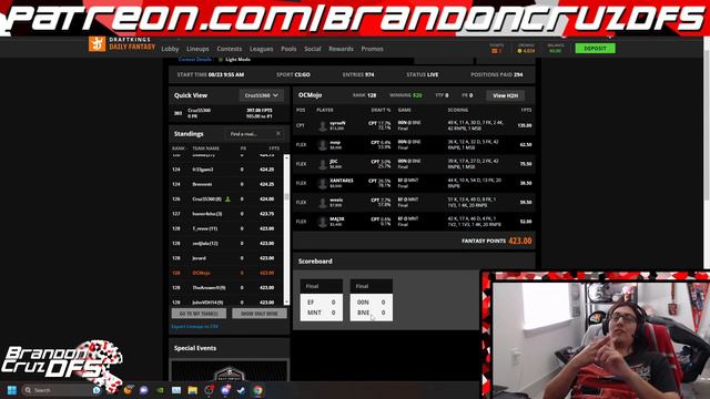 CSGO DFS Discussion on Approach, Process, Optimizers and Understanding Ownership смотреть онлайн