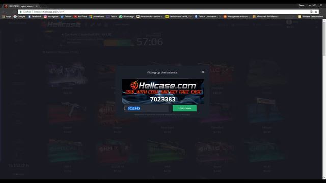 HELLCASE Promo CODE | Code: 7023383 | (WORKS) (2019) (CSGO) смотреть онлайн