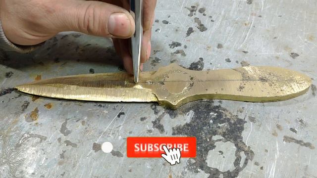Casting SG GO Skeleton knife . Trash to treasure . Casting brass смотреть онлайн