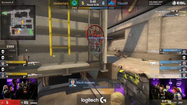 CS:GO - Immortals vs. Cloud 9 (Train) - HIGHLIGHTS [ESL One Cologne 2017] смотреть онлайн