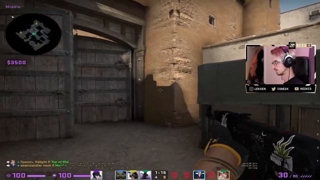 Dust 2 + FURIOUSSS Crosshair = Easy win смотреть онлайн