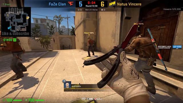 PRO CS:GO - electroNic - T Side Mirage #2 смотреть онлайн