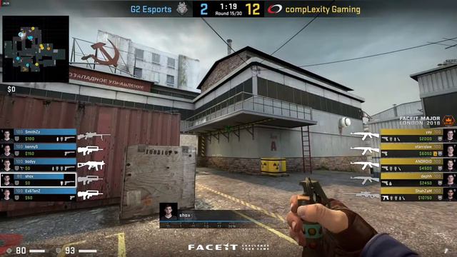 Let's Play - CS:GO, compLexity vs G2, Map 1 - Cache (13th of September 2018), FACEIT Major 2018 смотреть онлайн