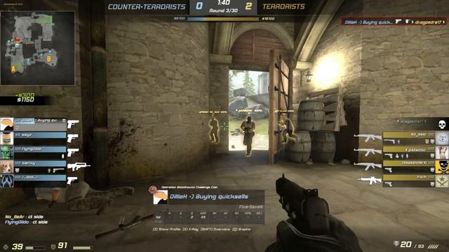 CS:GO | 4k headshots with Five-Seven on Cobble. смотреть онлайн