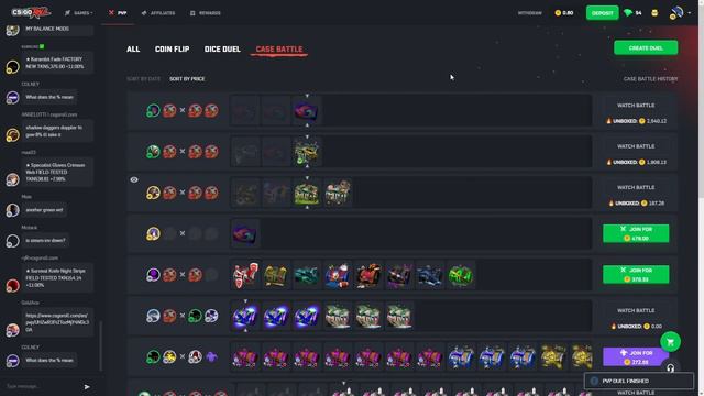 INSANE 7000+ COINS ALL IN PAYOUT! (CSGO ROLL CASE BATTLES) смотреть онлайн