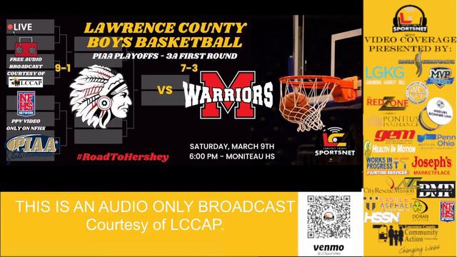 9-1 Moniteau Warriors vs 7-3 Mohawk Warriors - Boys Basketball- PIAA 3A First Rd- Mar.9,2024(Audio) смотреть онлайн