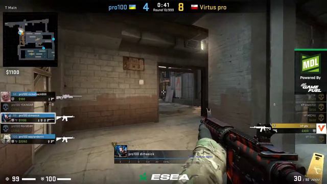 (ENG) Virtus.Pro vs. Pro100 | MDL S32 | by vearless смотреть онлайн