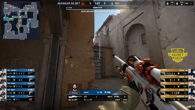 AVANGAR vs BIG [Map 2, Dust 2] (Best of 3) | GG.Bet New York Invitational смотреть онлайн