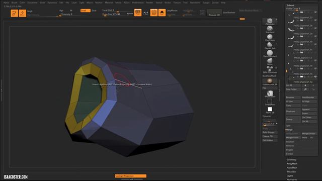 Hard Surface Modeling with Zbrush Part 02 - 19 Adding Cloth Detail смотреть онлайн