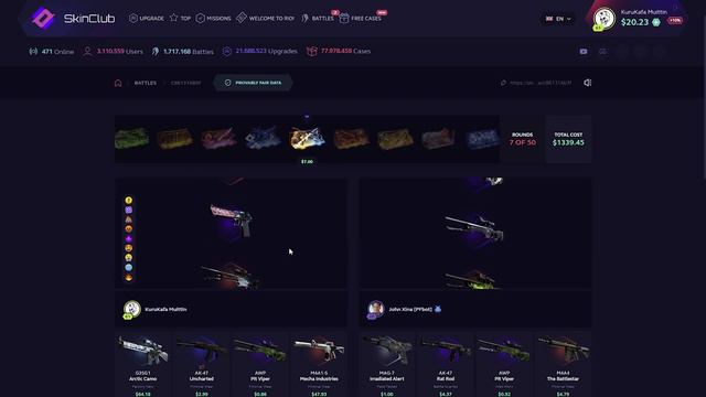 I Created $1500 INSANE Case Battle on Skinclub (Skinclub Promo Code 2022) смотреть онлайн