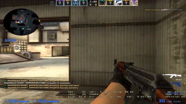 CS:GO-BHOP KAK Y ZUHANA!!! смотреть онлайн